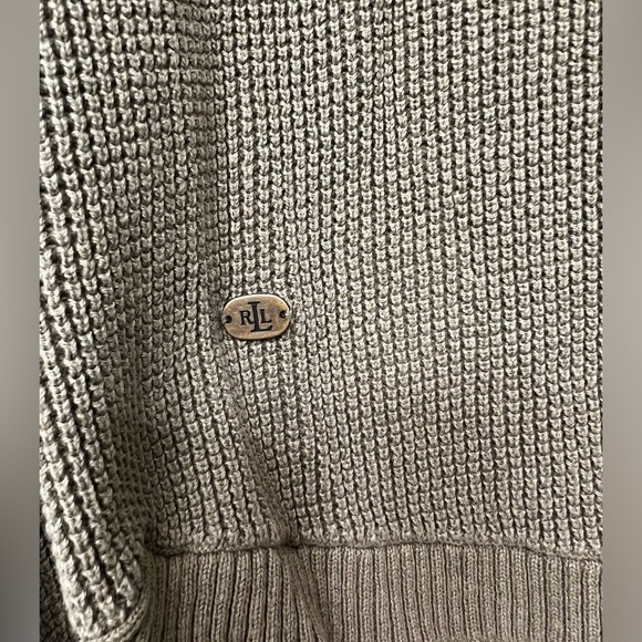 RALPH LAUREN Olive Green Hooded Sweater Lauren GREEN LABEL - Picture 6 of 7